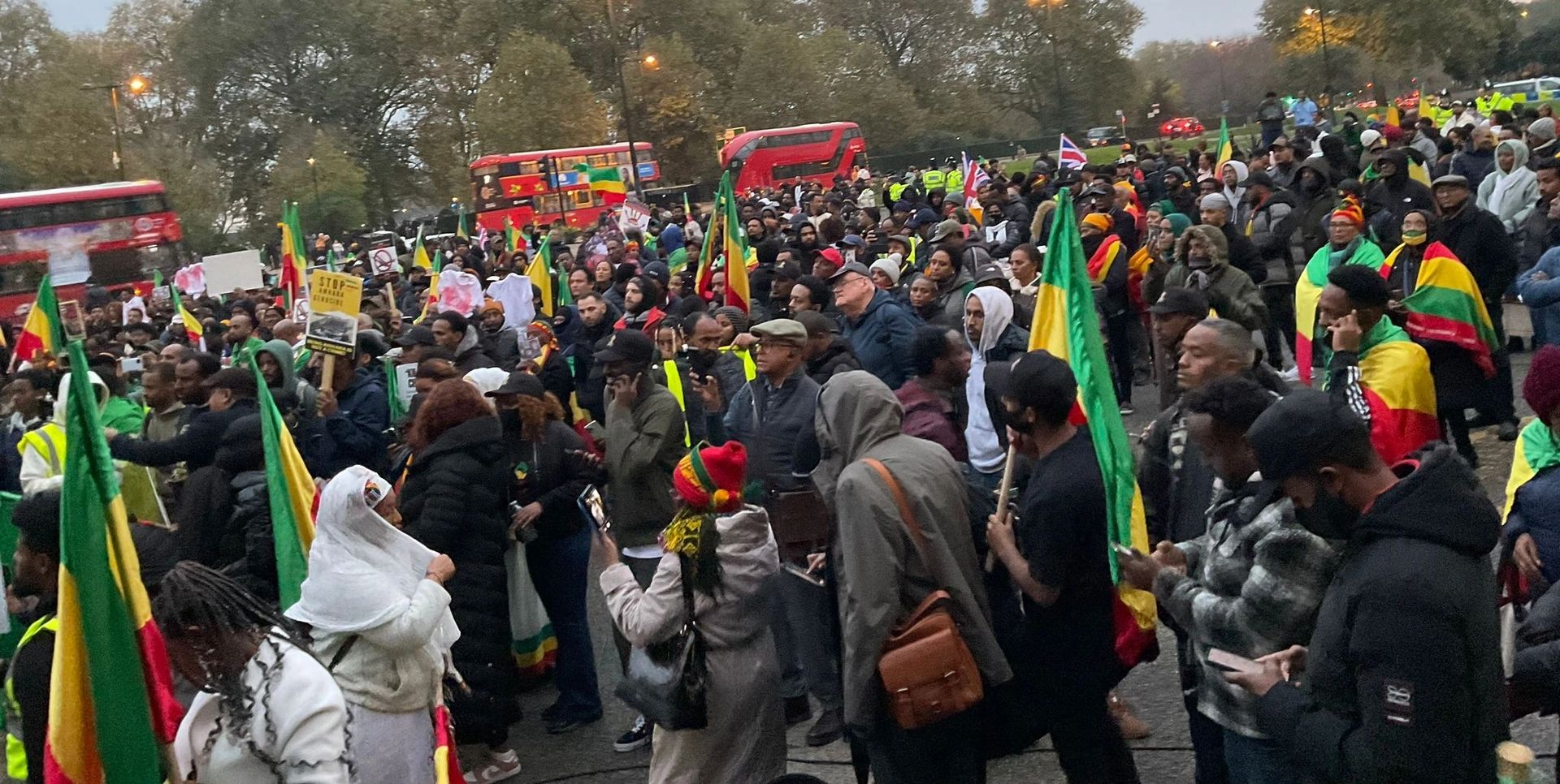 Amhara peaceful protest, London