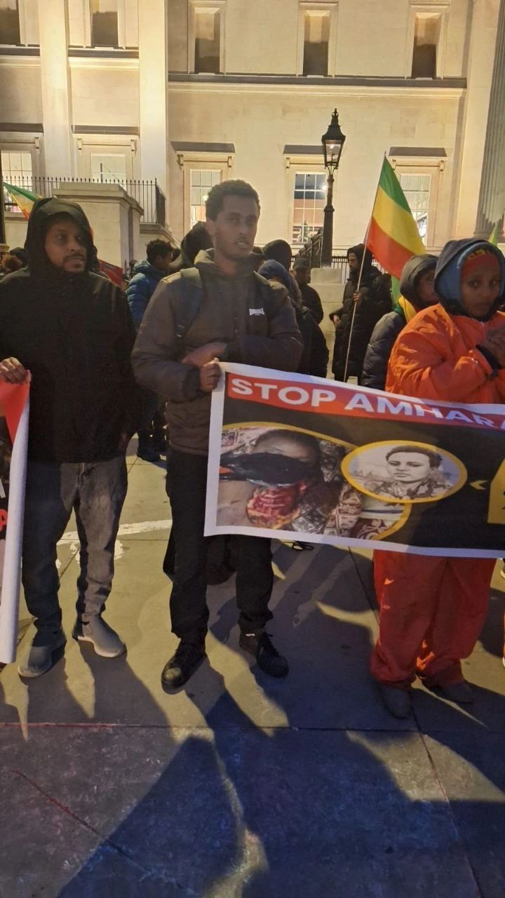 Amhara peaceful protest, London