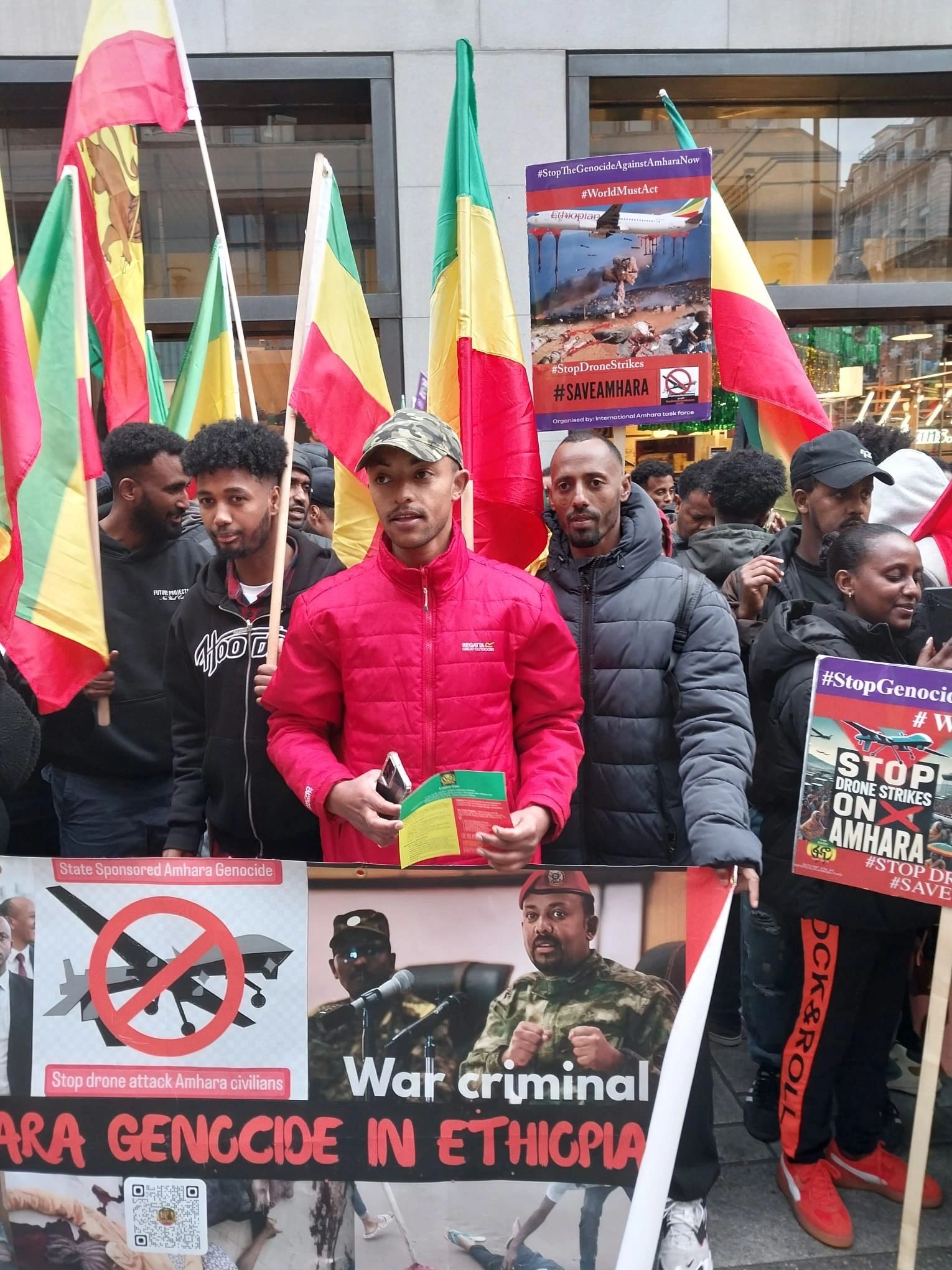 Amhara peaceful protest, London
